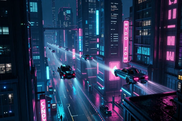 Electric City Shelf - curated collection of cyberpunk aesthetic games set in dystopian futures